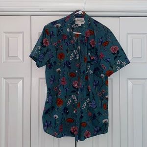 Blue Floral Shirt